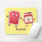 パンおもしろいとジャムのキャラクター マウスパッド (マウス)