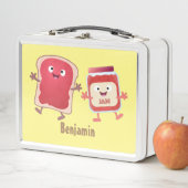 パンおもしろいとジャムのキャラクター メタルランチボックス (インサイチュ)