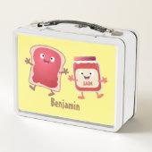 パンおもしろいとジャムのキャラクター メタルランチボックス (裏面)