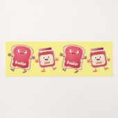 パンおもしろいとジャムのキャラクター ヨガマット (裏面(横))