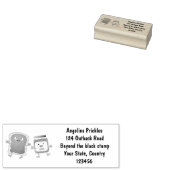 パンおもしろいとジャムのキャラクター ラバースタンプ (押印)