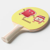 パンおもしろいとジャムのキャラクター 卓球ラケット (正面アングル)