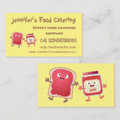 パンおもしろいとジャムのキャラクター 名刺 (正面/裏面)