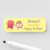 パンおもしろいとジャムのキャラクター 名札 (インサイチュ)