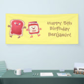 パンおもしろいとジャムのキャラクター 横断幕 (トレードショー)