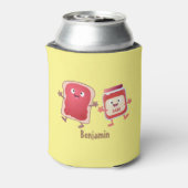 パンおもしろいとジャムのキャラクター 缶クーラー (缶裏面)