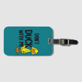 パンおもしろいと一緒にダックするな ラゲッジタグ (正面横)