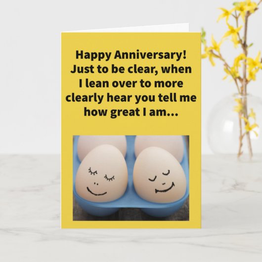 パンおもしろいは記念日を喜んで約束する傾向がある カード (黄色い花)