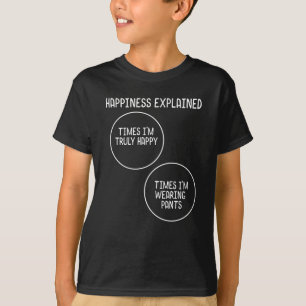 パンおもしろいツのない群集のベン図 Tシャツ