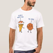 パンおもしろいドウクレープ食べ物愛好者グルメパンジョークフモ Tシャツ (正面)