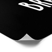 パンおもしろいフォンBread Pun Dark BG ポスター (角)