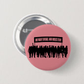 "パンおよびバラ"ボタン 缶バッジ (正面&裏面)