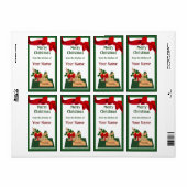 パンかごクリスマスギフトラベル ラベル (フルシート)