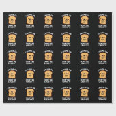 パンくずパンはおもしろいくずダークブルー ラッピングペーパー (フラット)