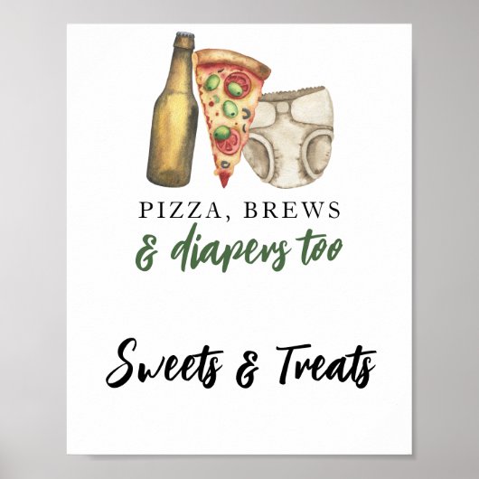 パンとオムツ – お菓子とお菓子シャワー ポスター (正面)