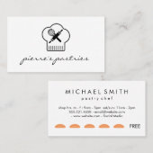 パンとキッチンツールのパンチカード ロイヤリティカード (正面/裏面)