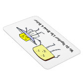 パンとバターのヴィンテージアート 私たち一緒 マグネット (右側)