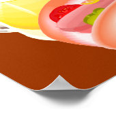 パンとビールにホットドッグとフィキンの全てを持つ ポスター (角)