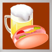 パンとビールにホットドッグとフィキンの全てを持つ ポスター (正面)