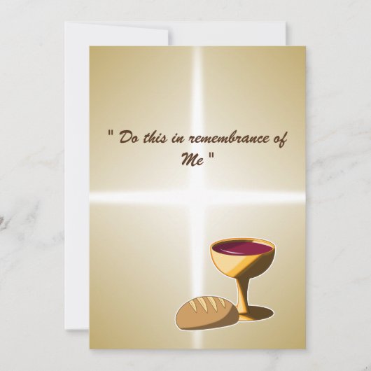 パンとワイン最後の晩餐イースター聖餐会 (正面)