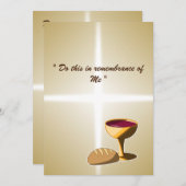 パンとワイン最後の晩餐イースター聖餐会 (正面/裏面)