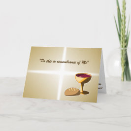 パンとワイン最後の晩餐イースター聖餐会 カード