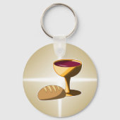 パンとワイン最後の晩餐イースター聖餐会 キーホルダー (裏面)