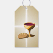 パンとワイン最後の晩餐イースター聖餐会 ギフトタグ (裏面)
