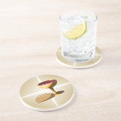 パンとワイン最後の晩餐イースター聖餐会 コースター (側面)