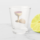 パンとワイン最後の晩餐イースター聖餐会 ショットグラス (裏面)