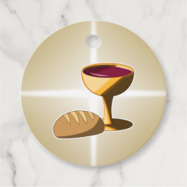 パンとワイン最後の晩餐イースター聖餐会 フェイバータグ