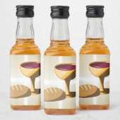 パンとワイン最後の晩餐イースター聖餐会 リキュールボトルラベル (ボトル)