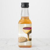 パンとワイン最後の晩餐イースター聖餐会 リキュールボトルラベル (正面)