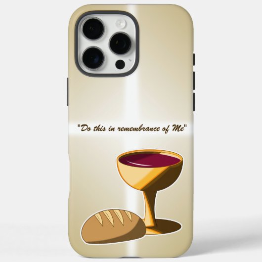 パンとワイン最後の晩餐イースター聖餐会 Case-Mate iPhoneケース (裏面)