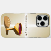 パンとワイン最後の晩餐イースター聖餐会 Case-Mate iPhoneケース (裏面 (横))