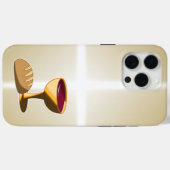 パンとワイン最後の晩餐イースター聖餐会 Case-Mate iPhoneケース (裏面 (横))