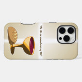 パンとワイン最後の晩餐イースター聖餐会 iPhoneケース (裏面横)