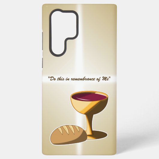 パンとワイン最後の晩餐イースター聖餐会 SAMSUNG GALAXYケース (裏面)