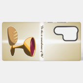 パンとワイン最後の晩餐イースター聖餐会 SAMSUNG GALAXYケース (裏面横)