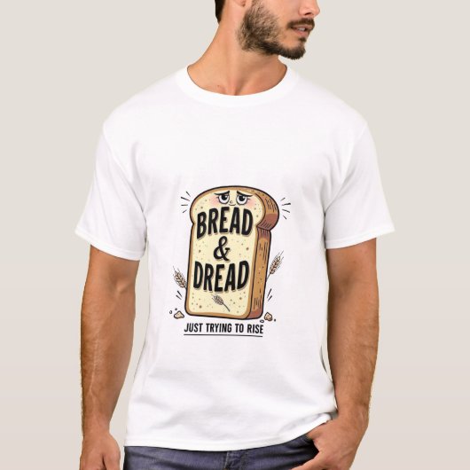 パンと不安のユーモア Tシャツ (正面)