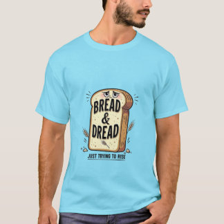 パンと不安の面白いTシャツ Tシャツ