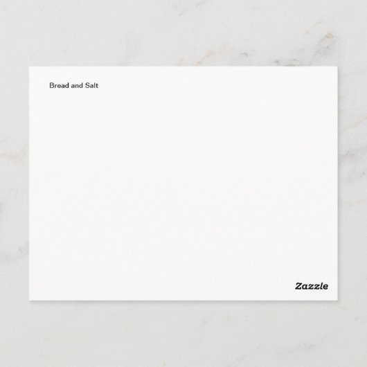 パンと塩 ポストカード (裏面)