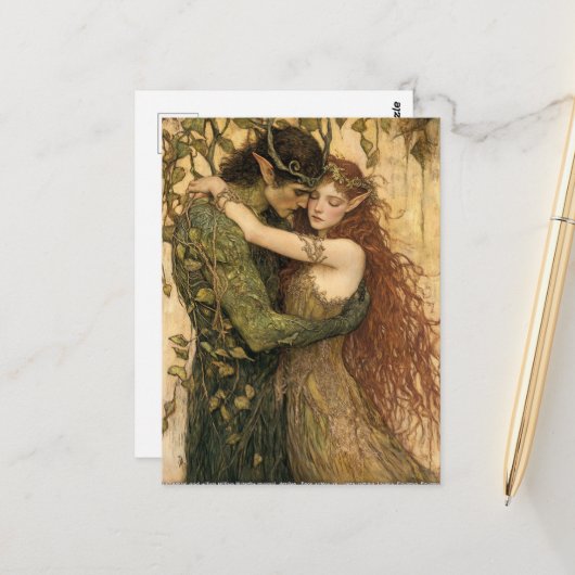 パンと妖精 ポストカード (正面/裏面インサイチュ)