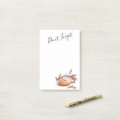 パンと小麦 ポストイット (デスク上)