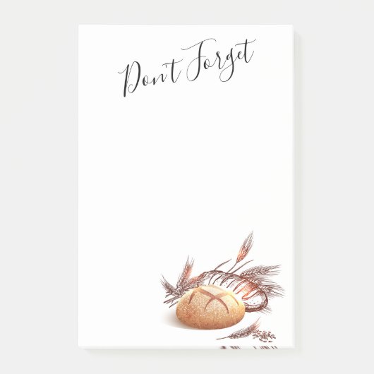 パンと小麦 ポストイット (正面)