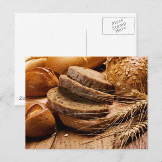 パンと小麦 ポストカード (正面/裏面)