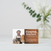 パンと笑顔のベーカー焼いたー 名刺 (スタンド正面)