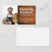 パンと笑顔のベーカー焼いたー 名刺 (正面/裏面)