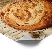 パンと花コラージュ ポスター (角)