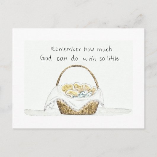 パンと魚のはがき ポストカード (正面)